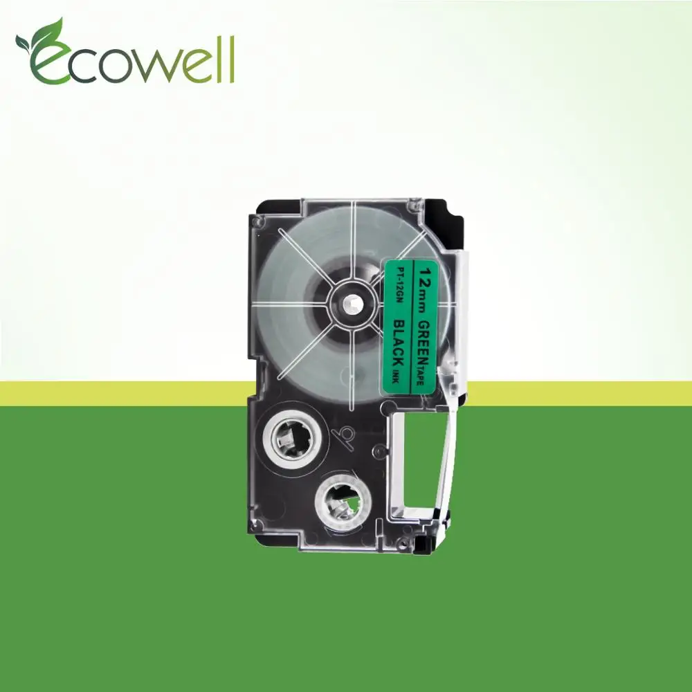 Ecowell XR-12GN 12 мм этикетка ленточный картридж совместимый для Casio KL-60 пишущая машинка