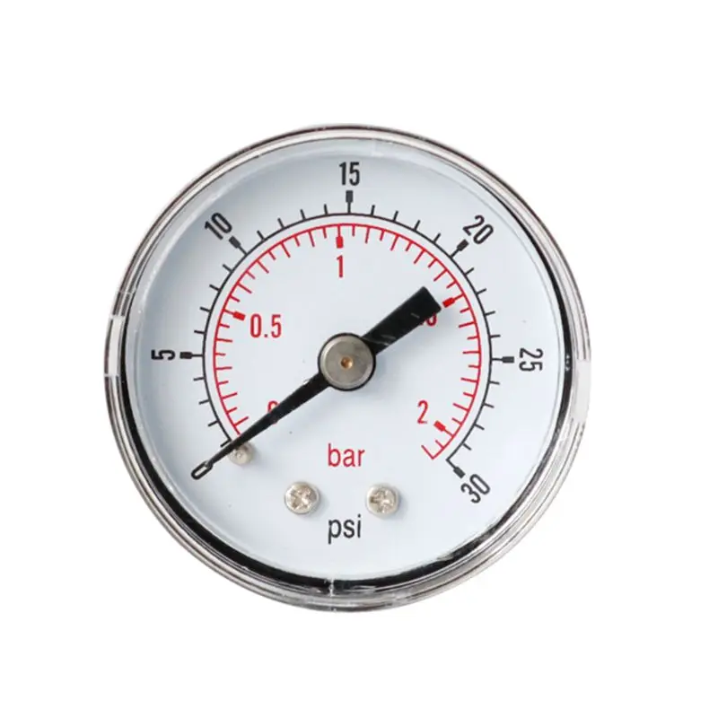 30psi Манометр 40 мм 1/8 BSPT задний 15 30 60 160 200 300 PSI& Bar для воздуха газа Wate топлива - Цвет: 30psi