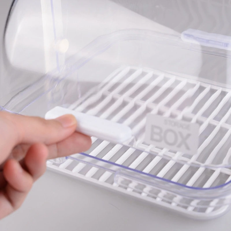 

Milk Bottle Coffee Storage Box Portable Sealed Cleaning Box Bread Tableware Box Drain Rack