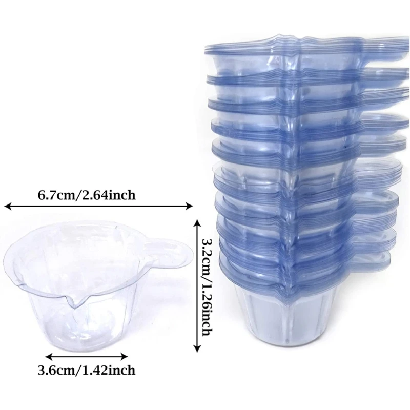 

20/100/500Pc 40ML Plastic Disposable Cups Dispenser Silicone Resin Mold Kit For DIY Epoxy Resin Jewelry Making Tools Accessories
