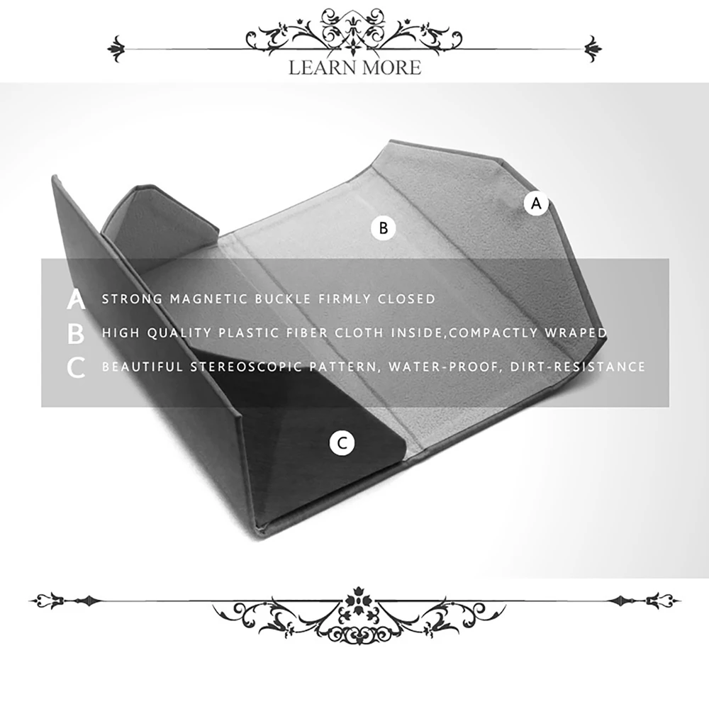 1 шт. Портативный треугольные солнечные очки коробки Складные PU