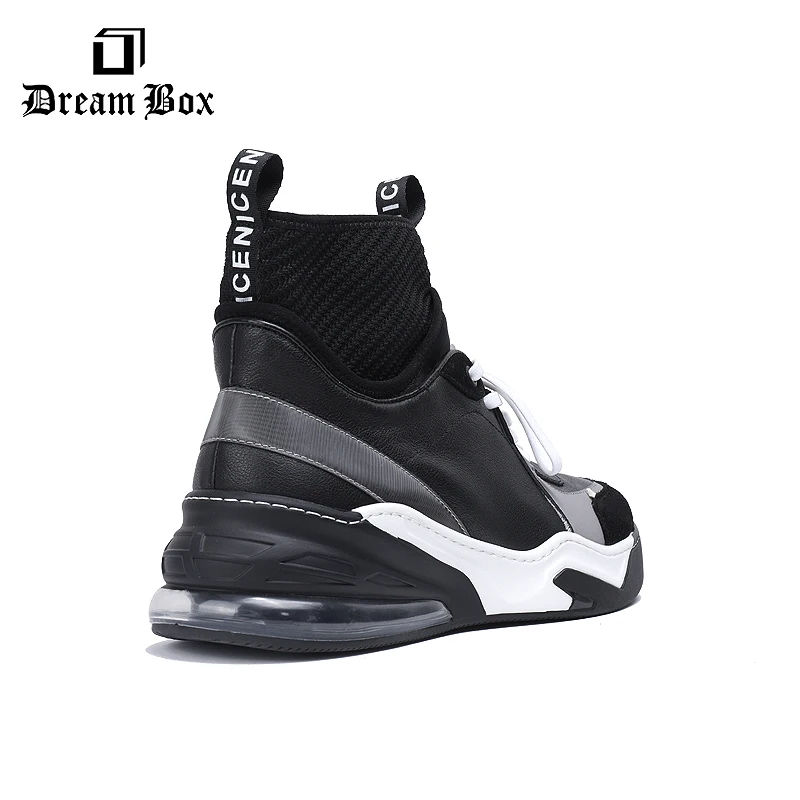 Мужские ботинки Яркая Цветная обувь с высоким верхом вязаные носки спортивная на