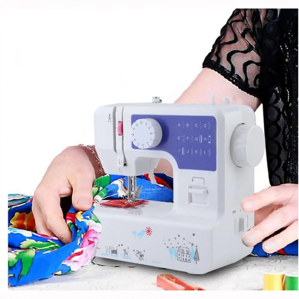 

Portable Mini Sewing Machine Jg-1602 Multi-Electric Function Household Sewing Machine Thick Buttonhole Seaming 295x130x255mm