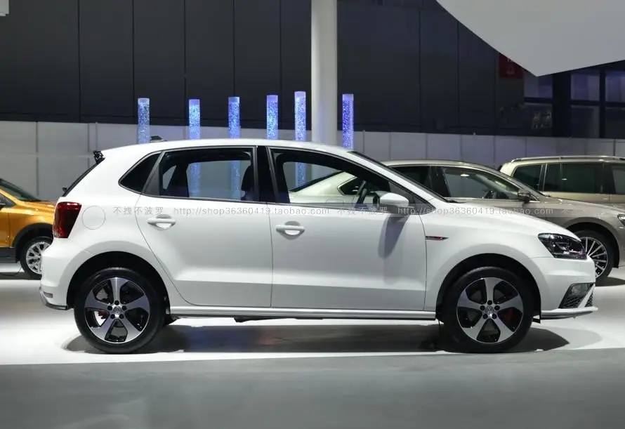 ABS черный автомобиль заднее крыло багажника выступ Спойлеры для VW Защитные чехлы для сидений, сшитые специально для Volkswagen POLO GTI 2011 2012 2013