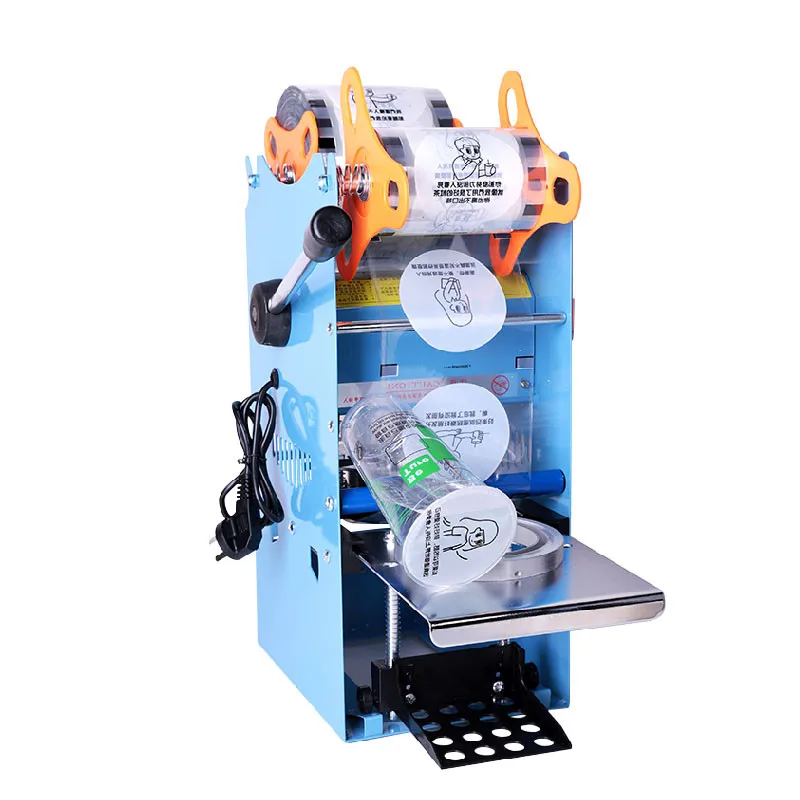 

Машина для запечатывания стаканов, ручная машина для запечатывания пузырьковых чашек для чая 9/9, 5, пластика, бумаги, молока, чая, чашек 360 мл/380 мл/440 мл/500 мл/700 мл