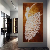 abstract ballerina canvas painting nordic dancing girl posters and prints print mural pictures for living room wall decoration