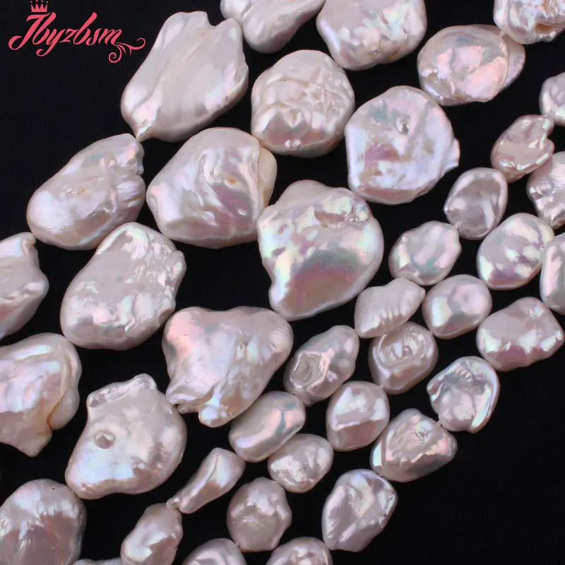 Белый Кеши барокко Жемчуг культивированный Натуральный камень жемчуг