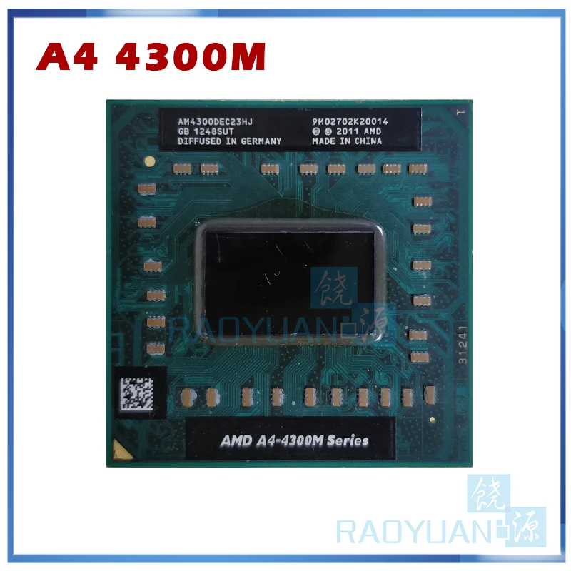 AMD A4 Series 4300M 2 5 ГГц разъем FS1 4300 м AM4300DEC23HJ ноутбук Тетрадь Процессор