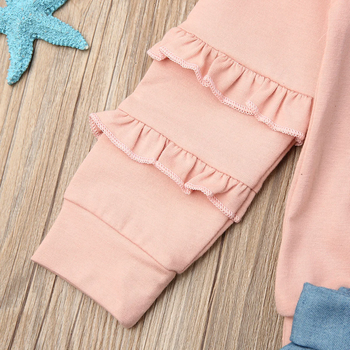 Одежда для маленьких девочек топы с оборками футболка + юбка пачка комплект