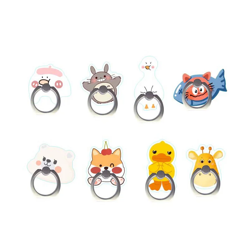 Держатель-подставка для смартфонов с изображением собаки кошки утки жирафа