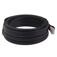 oxygen free copper tape double shielded cat8 flat network cable 10 gigabit computer notebook flat network cable