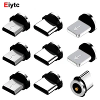 6Pcs Magnetic Tips Universal for Round Magnetic Cable Micro USB Type Magnet Replacement Parts Mobile Phone Dust Plug Adapter