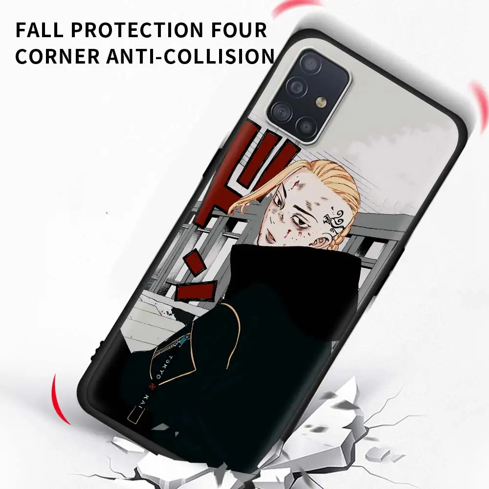 

Anime Tokyo Revengers Silicone Case for Samsung S20 FE S21 S10 S9 Plus S8 for Galaxy Note 20 Ultra 10 Lite 9 Soft Phone Cover