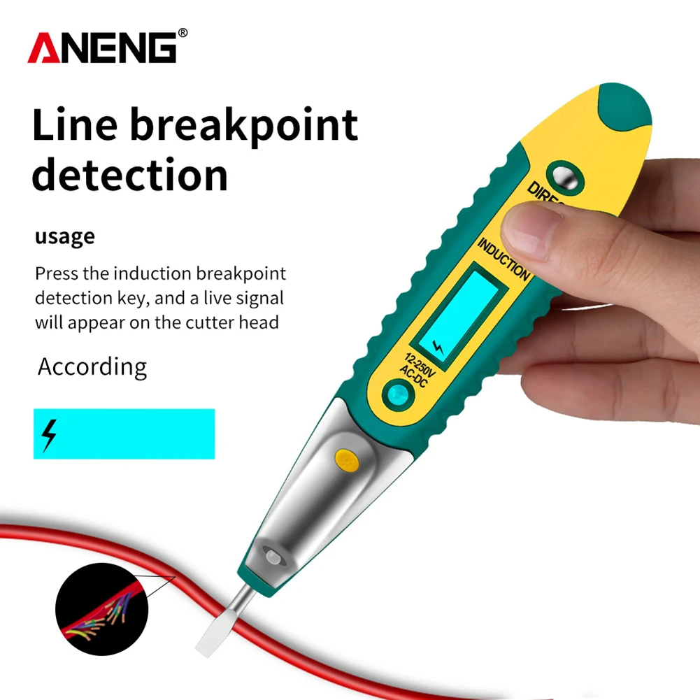 Цифровой тестер ANENG с тестером карандаш электрический детектор Напряжения Ручка