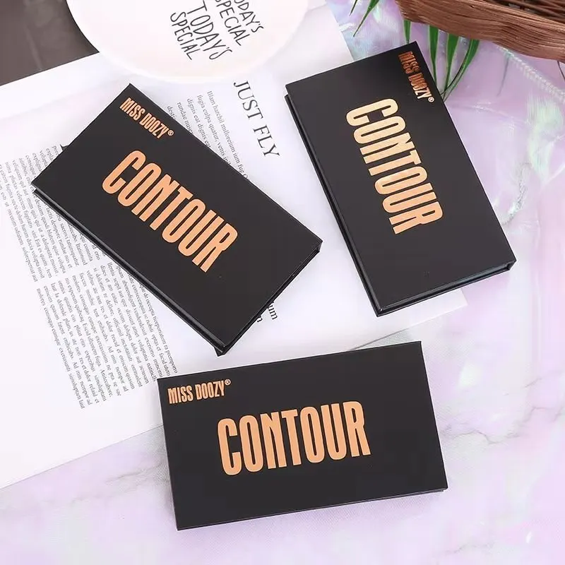 Бронзирующая пудра 2 цвета партиматовая прессованная контурная Палитра для лица