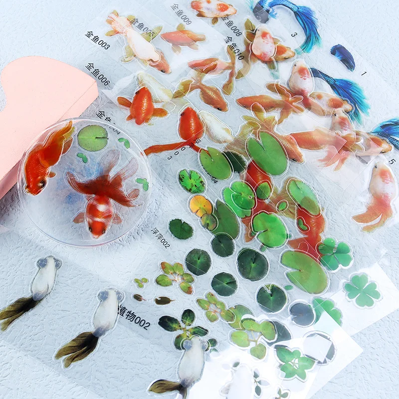 

Mix Transparent 3D Goldfish Epoxy Resin Molds UV Resin Stickers Filler Resin Silicone Molds Crystal Jewelry Making Tools