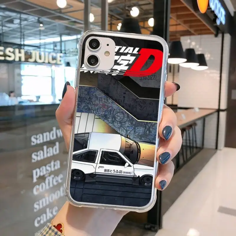 

Japan Anime Fujiwara Takumi Phone Case Transparent for iPhone 11 12 mini pro XS MAX 8 7 6 6S Plus X 5S SE 2020 XR