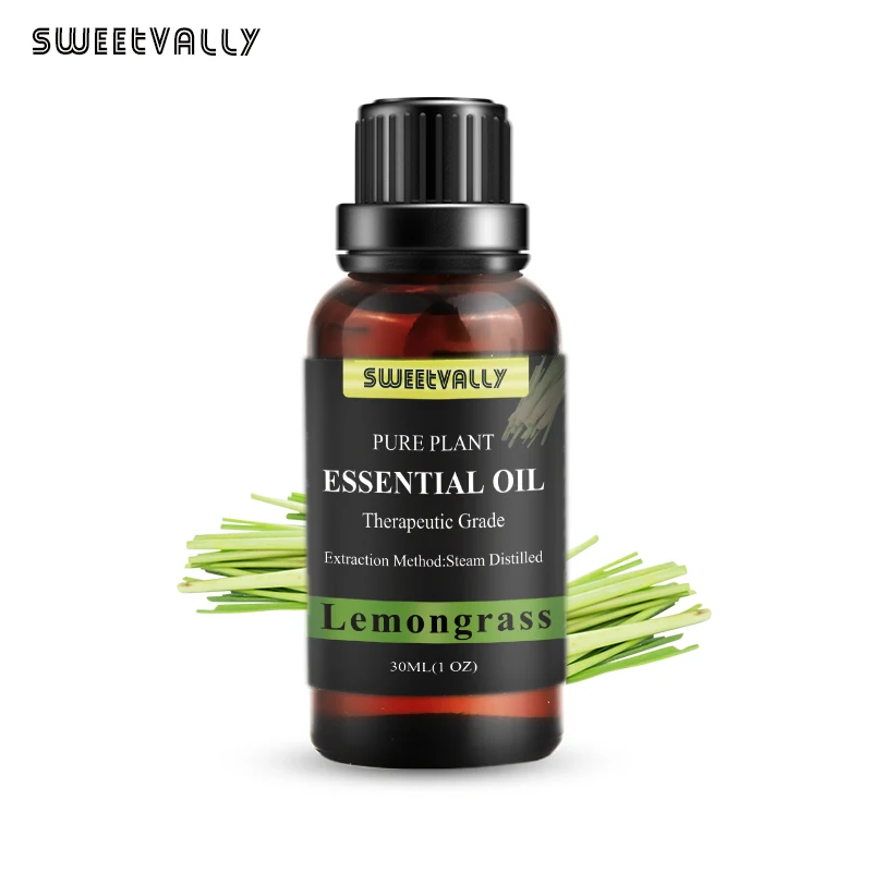 Прямая поставка эфирных масел Sweetvally Lemongrass стимулирует Отпугивание комаров