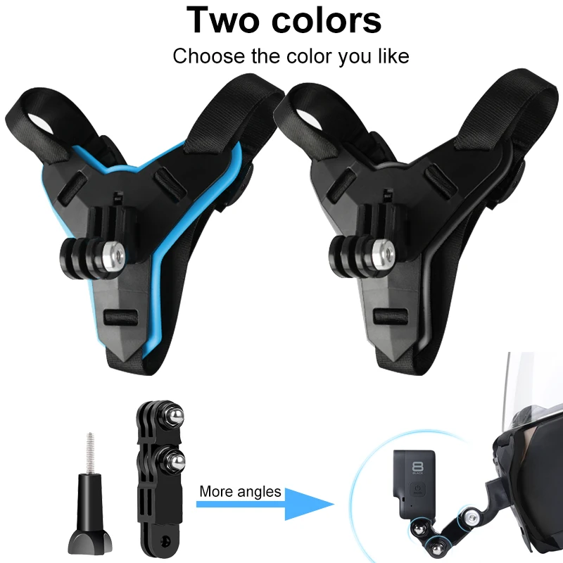 

Motorcycle Helmet Chin Stand Mount Holder for GoPro Hero 9 8 7 6 5 4 3 Xiaomi Yi Action Sports Camera Full Face Holder Accessory
