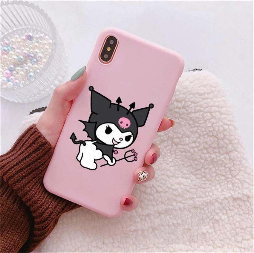 Koomi милый розовый Мягкий Силиконовый ТПУ чехол для телефона iPhone 6S 7 8 Plus X XR XS Max 11 11Pro 11Pro Max - Цвет: TPU