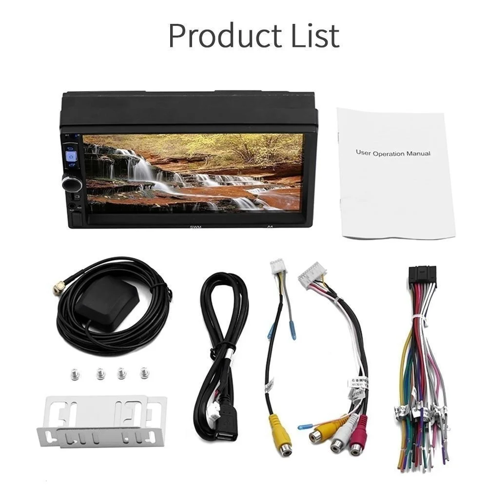 2din Автомобильная Радио Android8.1 мультимедийный плеер цифровой Mp5 с Bluetooth/wifi gps FM AM