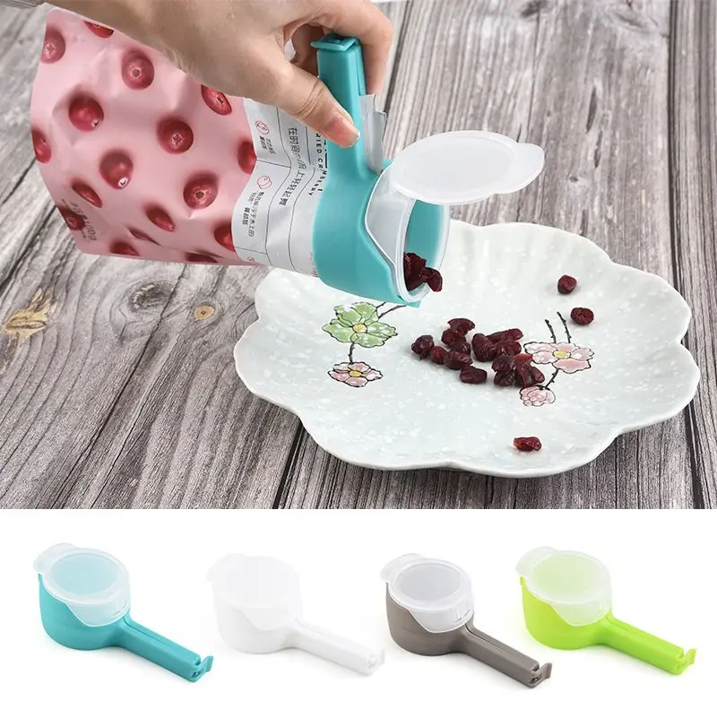 

Multifunctional Food Preservation Sealing Clip, Moisture-proof Discharge Spout Plastic Bag Clip-4 Sets Of Styles#1#1