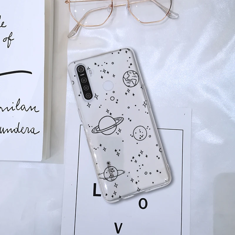 soft silicone transparent cute space star moon for oppo realme 5 6 x50 x2 pro phone case for realme c3 x3 xt c11 6i x back cover free global shipping