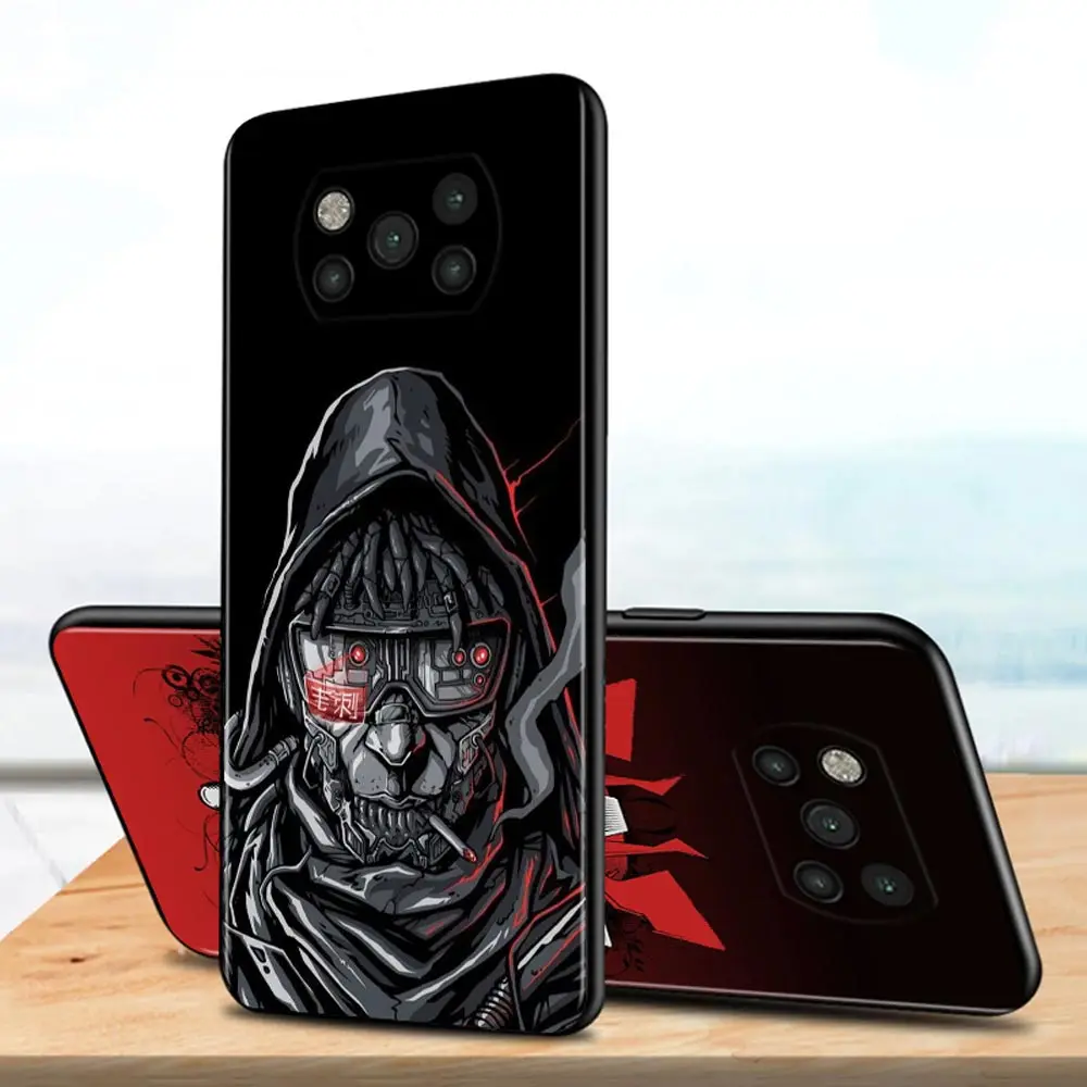 Japanese Samurai Art For Xiaomi Poco X3 X4 NFC GT M3 M4 Pro F1 MI 11 Lite 11T 10T 9T 12 12X Note 10 Lite 5G Cover Phone Case