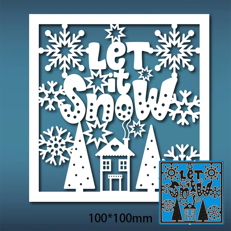 

Let Snow Metal Cutting Dies Scrapbooking DIY Album Paper Card Craft Embossing Stencil Dies New 2020