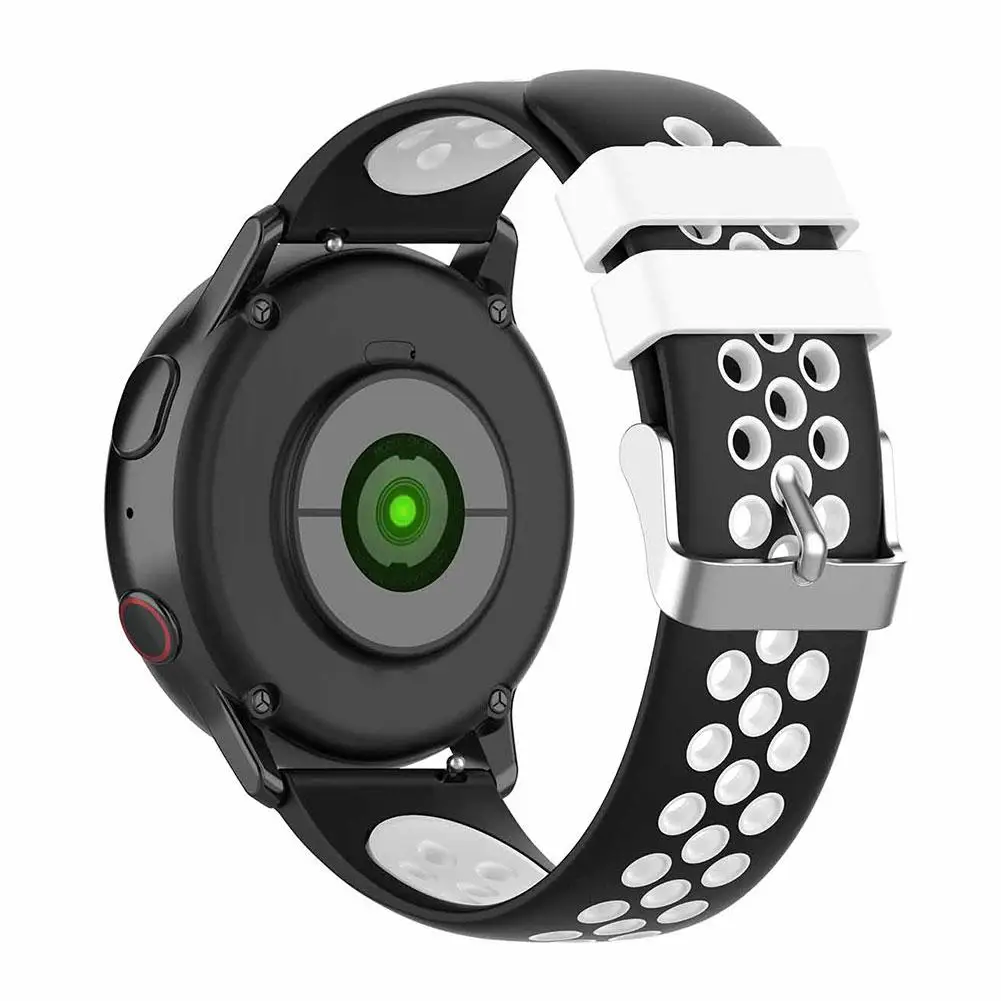 Ремешок силиконовый для наручных часов универсальный дышащий спортивный