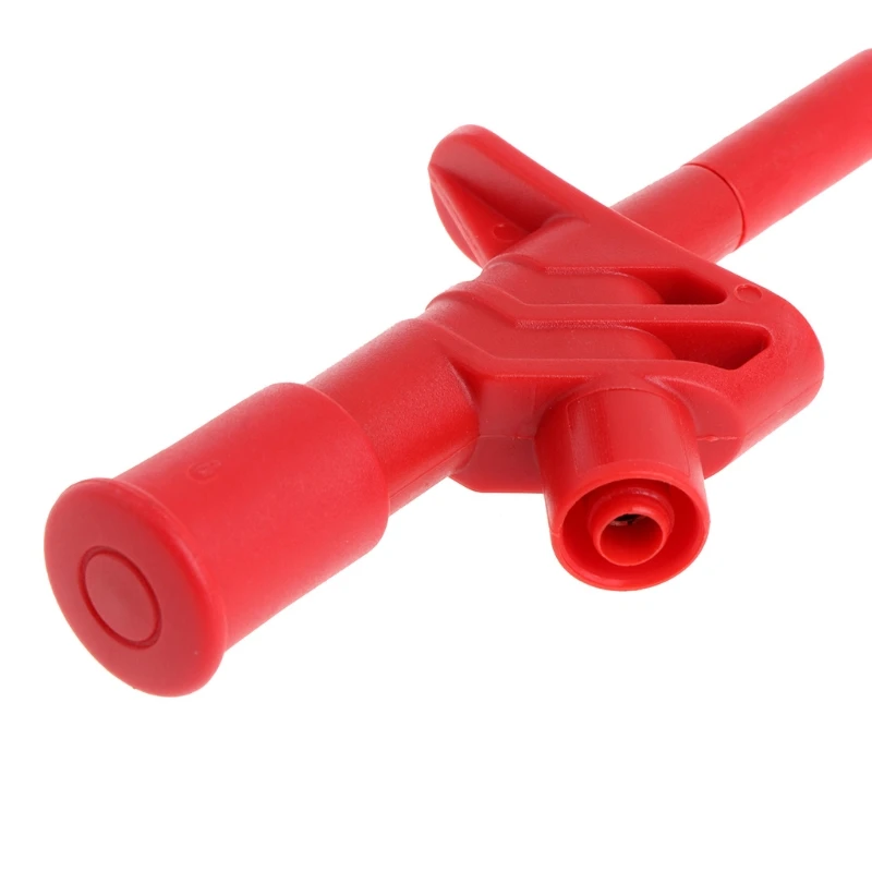 

2 Pcs Insulated Test Hook Clip 1000V 10A Flexible Probe High Voltage 4mm Socket