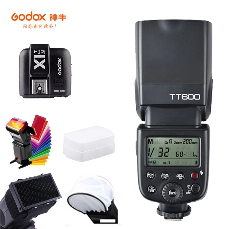 Вспышка Godox TT600 для камеры Беспроводная вспышка Speedlite 2 4G основной подчиненный