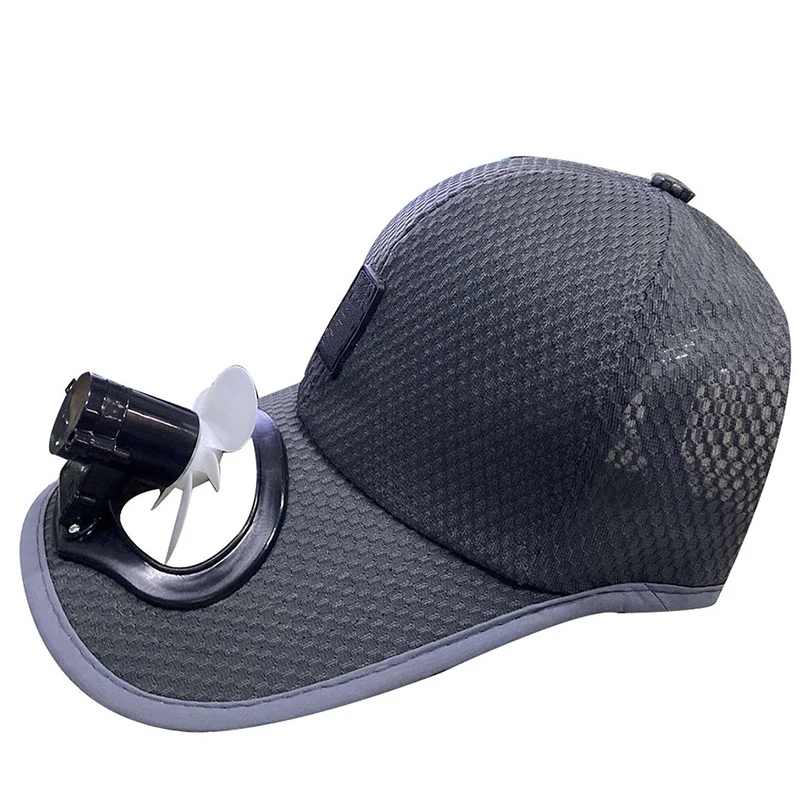 Summer Climbing Cap Unisex Mesh Anti-Sun Fan Hat USB Charging Outdoor Sports Cycling Fishing Camping Tennis Baseball Caps 2023