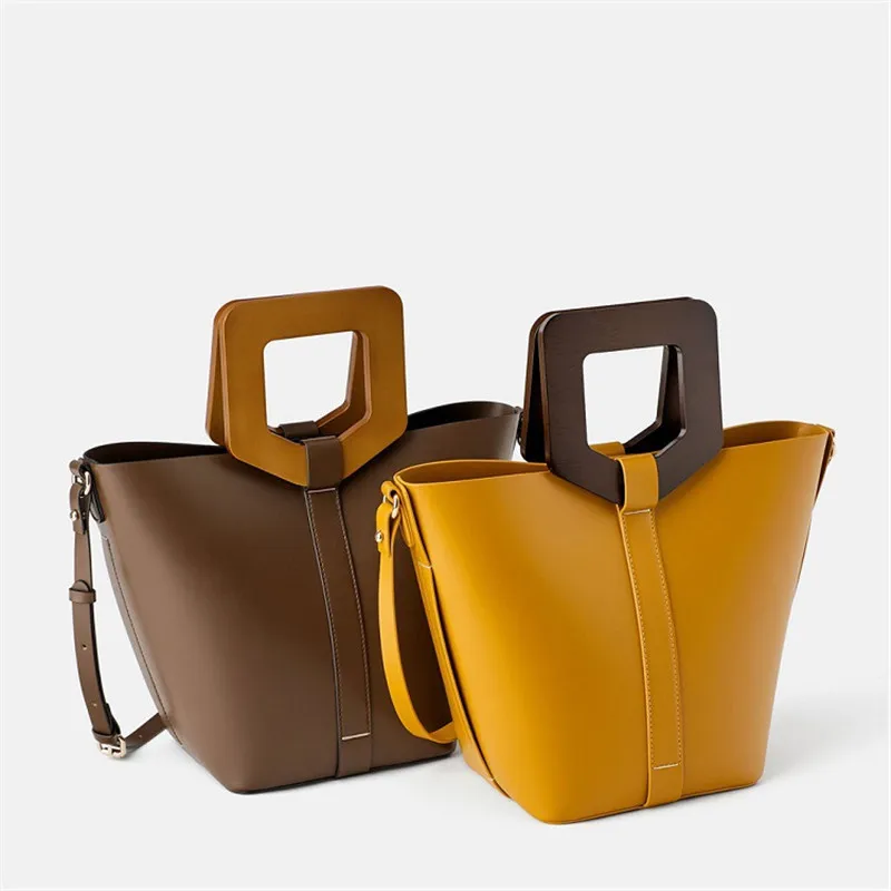 

2020 New Fashion Niche Design Bucket Bags High Quality Shoulder Messenger Bags Panelled Women Purse and Handbags Sac A Main