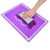 fashion silicone pillow hand holder cushion lace table washable foldable mat with hand cushion nail art salon manicure