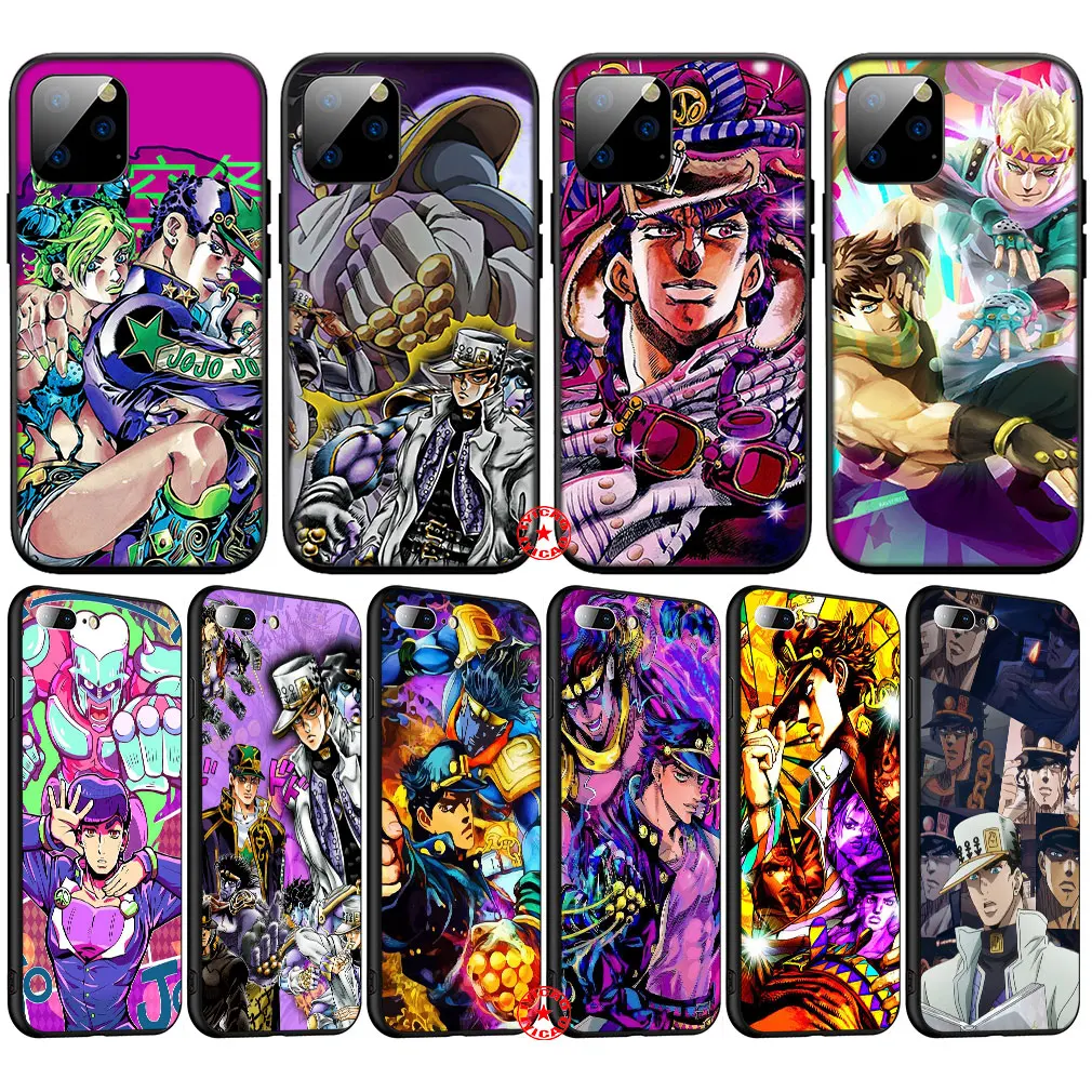 

Чехол IL48 для телефона с изображением невероятных приключений Джоджо для iPhone X XS XR 5 5S SE 6 6S 7 8 11 12 13 Pro Max Mini Plus