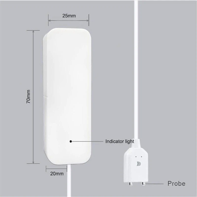 

Smart Wifi Water Leak Sensor Detector Alarm Compatible With Smart life Valve