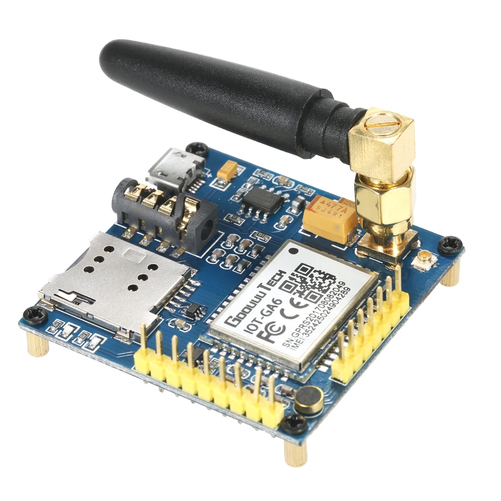 Новый GPRS A6 Pro Серия GSM модуль Core detemnt плата с антенной|Детали и аксессуары для