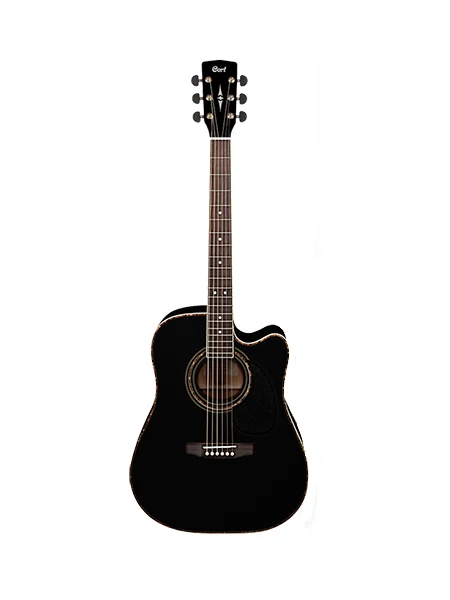 Ad880ce-bk Standard series electro-acoustic guitar cutout black Cort |
