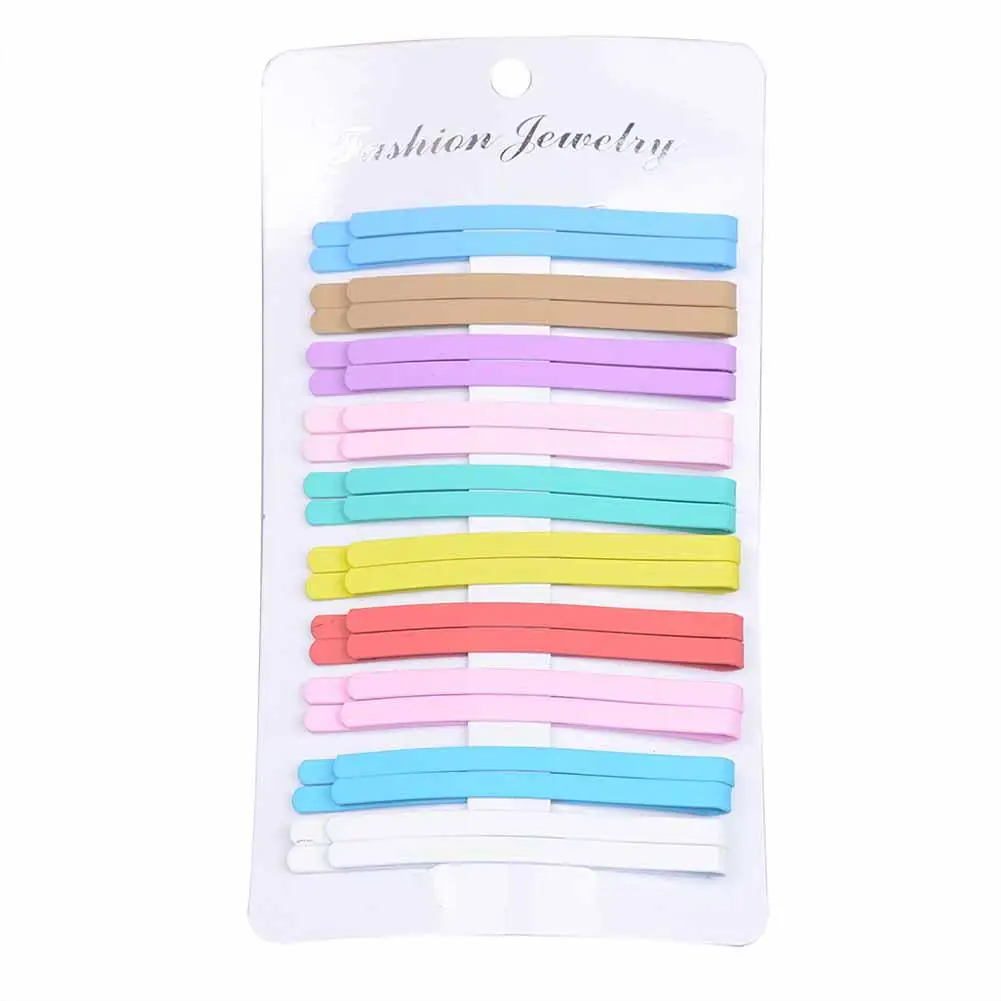 

20 Pcs/set Women Hairpin Alloy Fashion Multi-color Geometric Hairpin Set