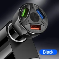 car charge quick 3 ports charger adapter usb fast charging socket for iphone xiaomi huawei mobile phone auto parts