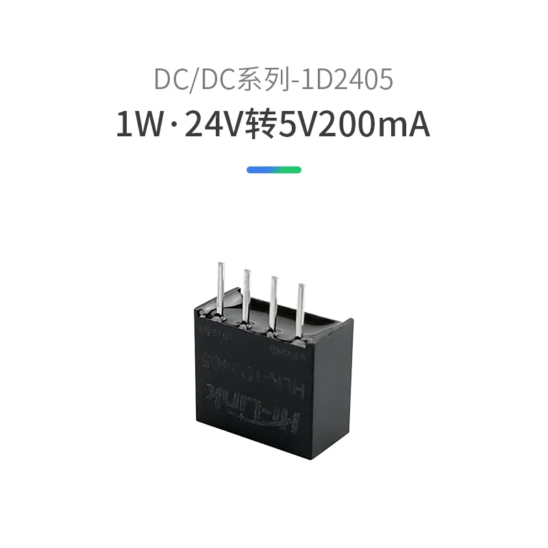 

Free shipping HLK-1D2405 DC-DC Isolated DC Switching Power Module 1W Constant Voltage 24V to 5V200mA
