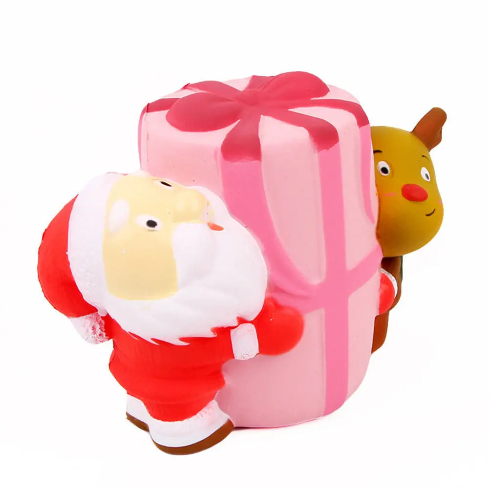20220 Счастливого Рождества Санта эльф Jumbo медленно поднимающийся Squishy Дети