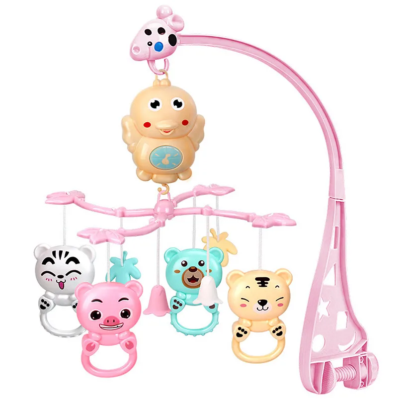

0-36months Baby Rattles Crib Mobiles Toy Remote Control Rotating Crib Mobile Bed Toys Musical Educational Toys Newborn Baby Toy