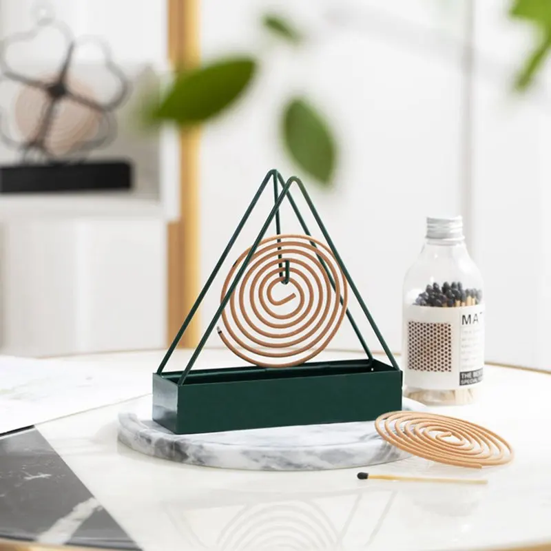 

The flower of hope will always bloom in people's hearts iron portable fire mosquito incense tray incense burner decoration