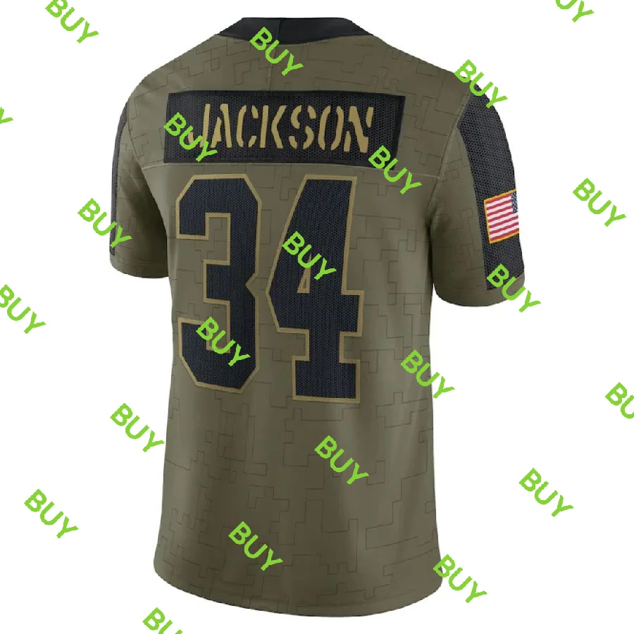 

Персонализированная Мужская футболка Raiders Bo Jackson 2021 с символикой здоровья для ограниченного игрока