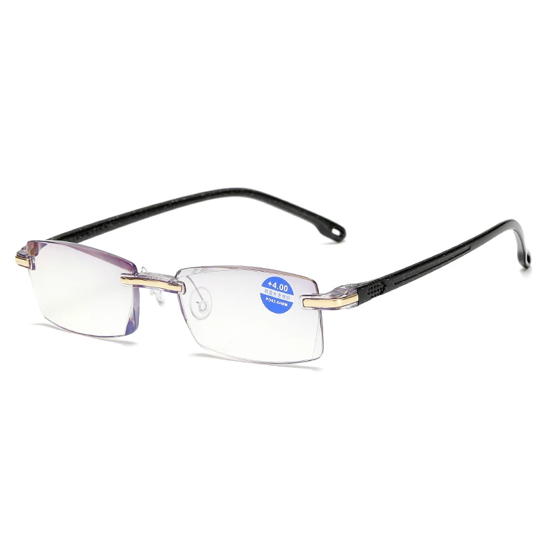 Frameless Reading Glasses Women Men's Transparent Lens Anti-bright Computer Presbyopic Diopter | Аксессуары для одежды