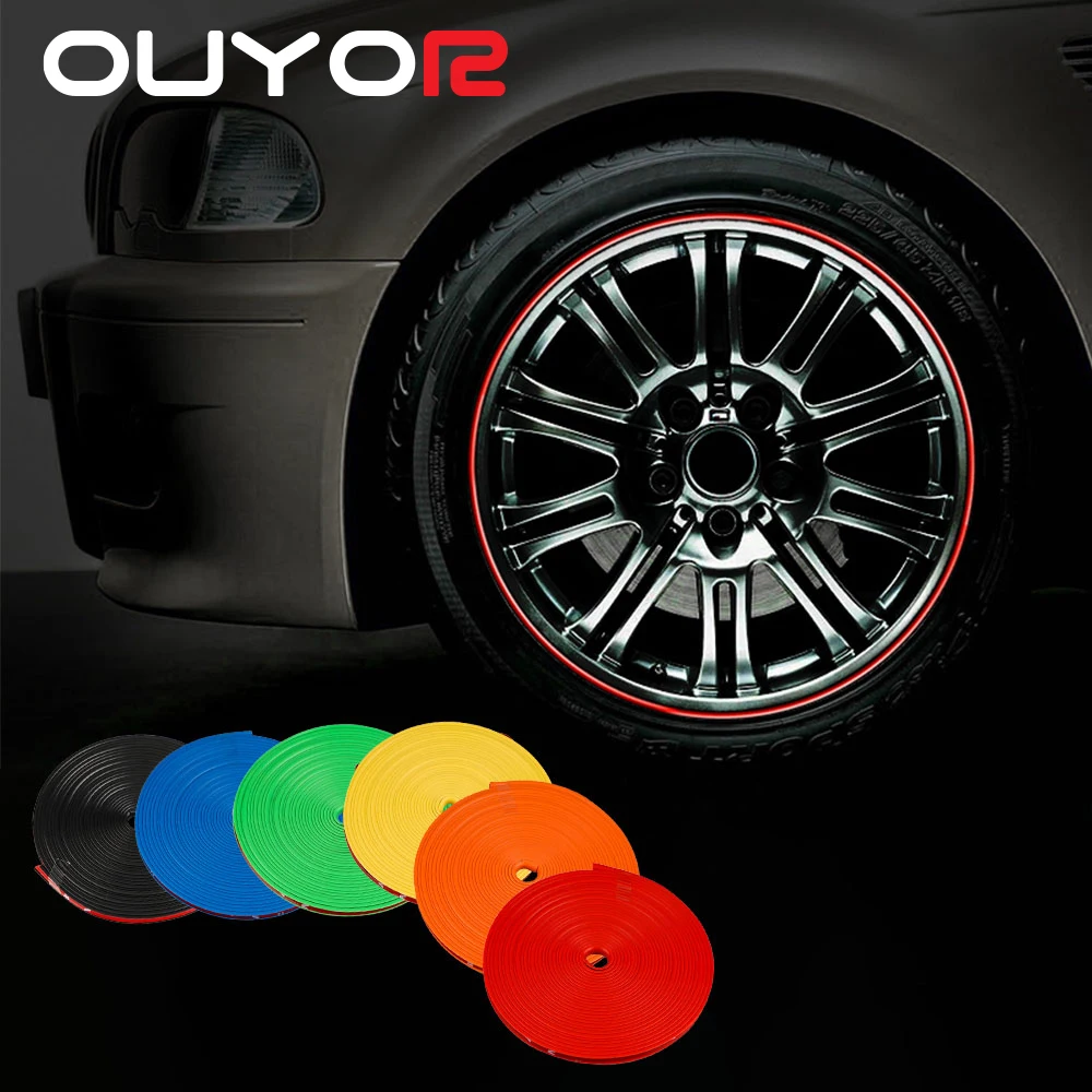 8 м Защитная Наклейка на колесо автомобиля декоративная полоса обод/защита шин