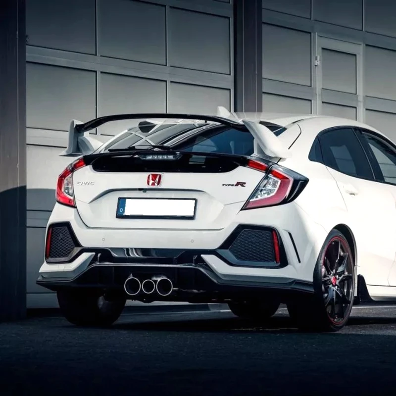 UBUYUWANT для хэтчбека Honda Civic 2017 2019 Type R неокрашенный АБС пластик Задняя Крышка