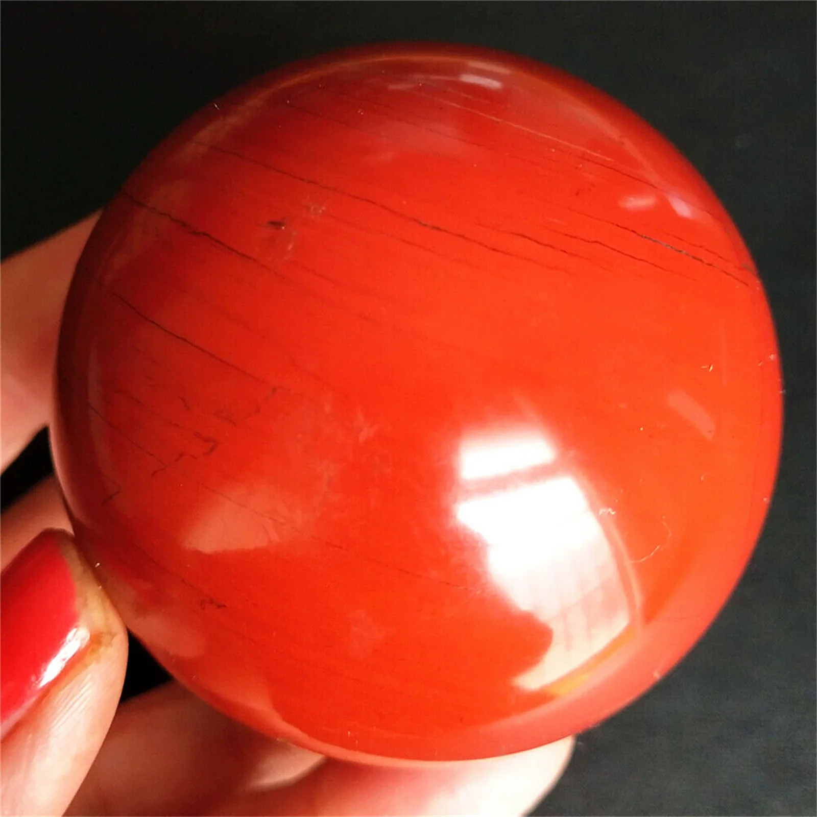 

NATURAL RED JASPER QUARTZ CRYSTAL BALL HAND POLISHED DECORATIVE GIFT